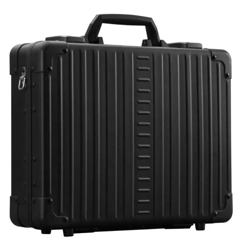Black Aluminum Laptop and Briefcase 1519 water proof aluminum briefcase that is super light weight and durable