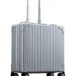 1764-platinum-side Wheeled Business Case briefcase made with aluminum
