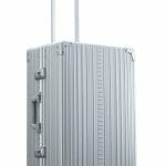 26 inch aluminum checked suitcase with wheels in sliver 26 inch aluminum checked suitcase with wheels in sliver
