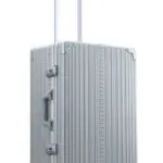 2628-PL-side-72 26 inch Aluminum suitcase with garment bag trunk style