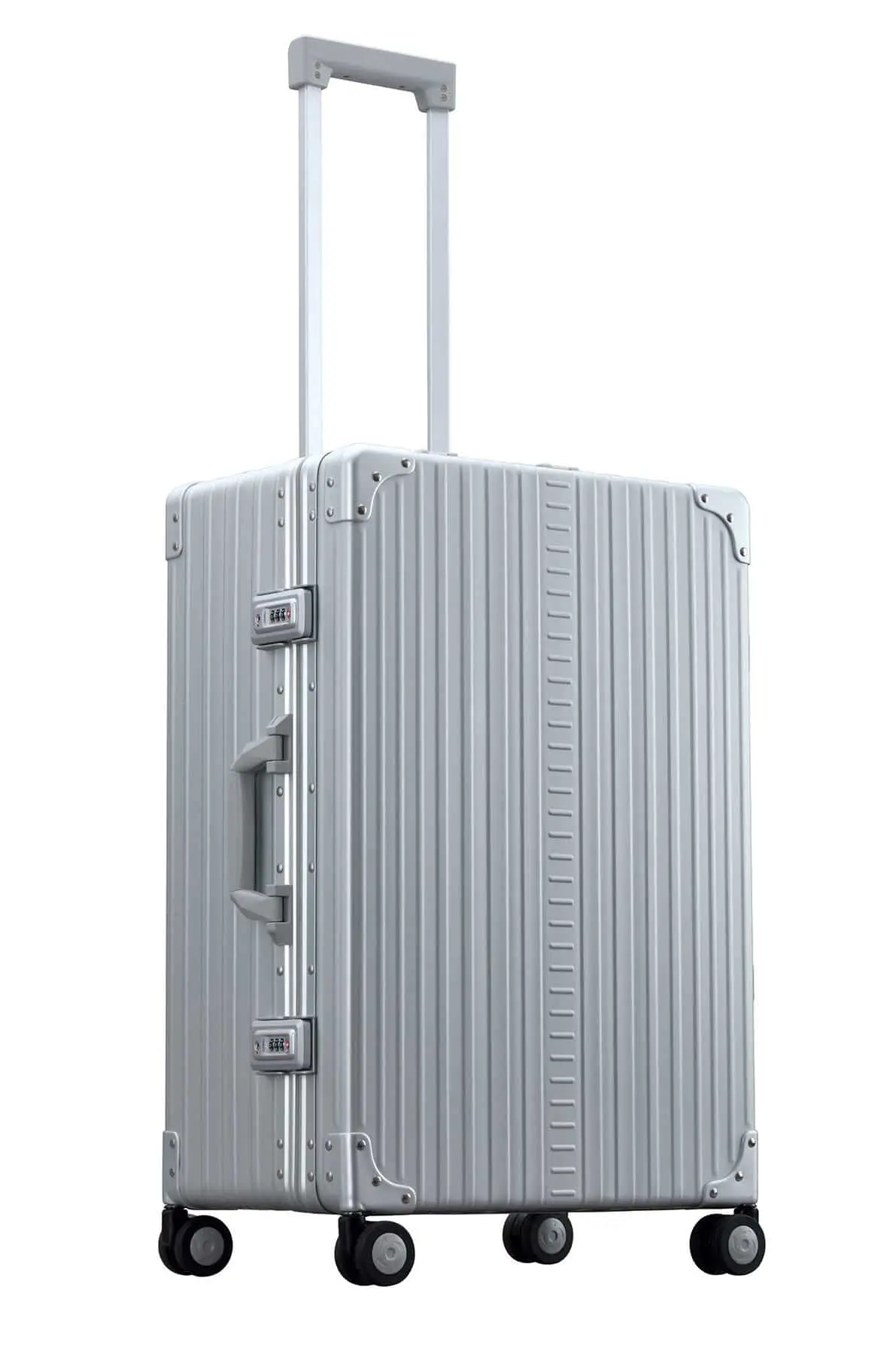 26 inch Aluminum suitcase with garment bag trunk style