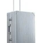 2655-PL-side-72 26 inch aluminum checked suitcase with wheels