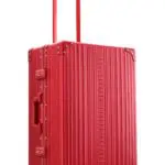 2655-RU-side-72 26 inch aluminum checked suitcase with wheels