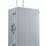 30 inch trunk suitcase with wheels and a garment bag for suits and dresses made in aluminum 30 inch trunk suitcase with wheels and a garment bag for suits and dresses made in aluminum