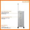 3055-Pl--B07MBQRNKT-lock-1-(1) Detailed close-up of the ALEON Macro Traveler Checked Case’s built-in TSA-approved locks, highlighting its secure and travel-friendly design