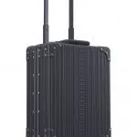 aluminum_luggage_black_with_wheels_business-overnight suitcase aluminum_luggage_black_with_wheels_business-overnight suitcase