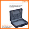 1519-SA-Open Aleon attache open view with business organizer in blue sapphire