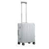 Untitled-(82) Side profile view of ALEON international carry on in platinum
