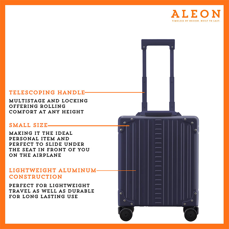 Aleon underseat sapphire blue with aluminum construction
