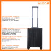 2255-front--on Front view of the black vertical opening carry on made from aluminum for unbeatable durability