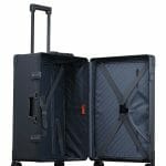 26-inch-hard-side-suitcase-in-black-with-garment-bag-inside-case-open-to-show-gramnet-bag-trunk-style-2128 26-inch-hard-side-suitcase-in-black-with-garment-bag-inside-case-open-to-show-gramnet-bag-trunk-style