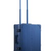 A00001210-(3) Aleon carry on in blue sapphire color with 360 degree spinner wheels with aluminum construction