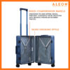 A2155240-International-carry-on-SA-open Open view of blue ALEON carryon with compression boards