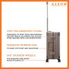 B01LZO1GXS-CH-Lock-(2) The ALEON 21" Carry-On glides effortlessly through a busy terminal, its precision-engineered wheels navigating the polished flooring with ease. The sturdy telescoping handle ensures a comfortable grip for travelers.